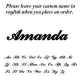 Police d'écriture 5 pour la bague prénom affichant l'alphabet.