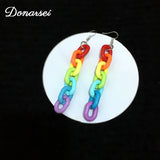 boucle d oreille arc en ciel