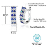 boucles d'oreille bleu