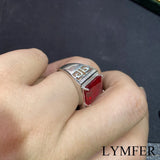 bague rubis homme