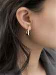 boucles d'oreille rectangulaire