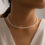 collier ras de cou perle