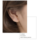 boucles d'oreille puces argent