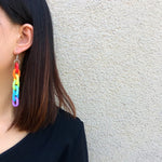 boucle d oreille arc en ciel