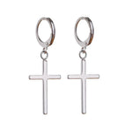 boucle d'oreille croix homme