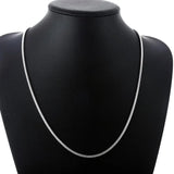 collier hommes argent