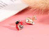 boucle d'oreille coccinelle