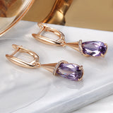 boucle d'oreille amethyste