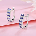 boucles d'oreille bleu