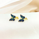 boucles d'oreilles papillon