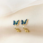 boucles d'oreilles papillon