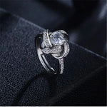 bague argent moderne