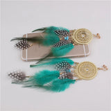 boucles d oreilles plumes