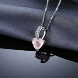 collier en quartz rose