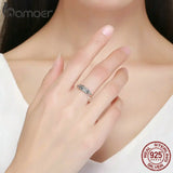 bague plume argent