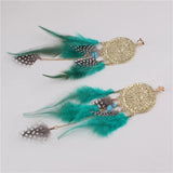 boucles d oreilles plumes