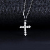 collier croix argent