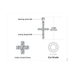 collier croix argent