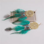 boucles d oreilles plumes