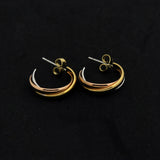 boucles d'oreille 3 ors