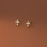 boucles d'oreilles croix