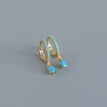 boucle d oreille turquoise