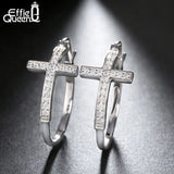 boucles d'oreilles croix femme