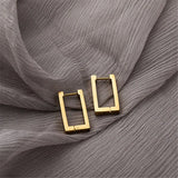 boucles d'oreille rectangulaire