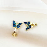 boucles d'oreilles papillon