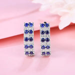 boucles d'oreille bleu