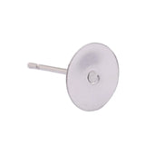 boucle d'oreille ronde plate