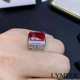 bague rubis homme