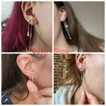 boucles d'oreilles chainette