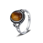 bague argent pierre