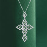 collier croix homme argent