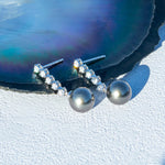 boucles d'oreilles or blanc femme