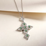 collier croix homme argent