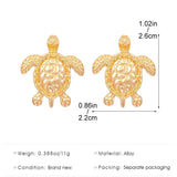 boucles d'oreille tortue