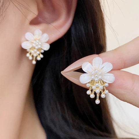 boucle d'oreille fleurs