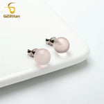 boucles d'oreilles quartz rose