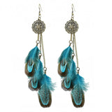 boucle d'oreille plumes