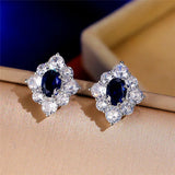 boucle d'oreilles bleu roi