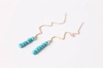 boucles d oreilles turquoises