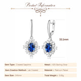 boucles d'oreilles saphir