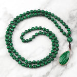 collier pierre verte