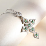 collier croix homme argent