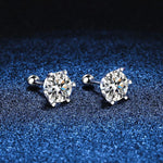 boucles d'oreilles puce diamant