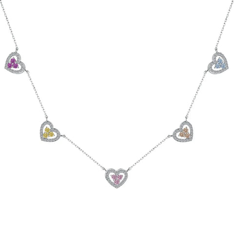 collier coeur argent