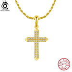 collier homme croix or