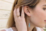 boucles d oreilles turquoises